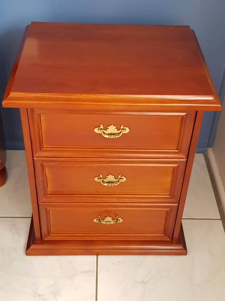 3 draw side table