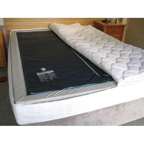 Base cover with 1 x wool top and 1 x damask top for a soft sided waterbeds.