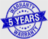 5 YEARS WARRANTY