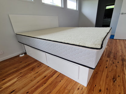 WHITE FINGER OPRNING 4 DRAWER PED